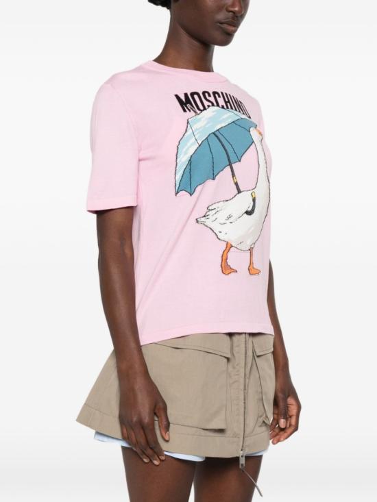26FW 모스키노 스웨터 A0919 5511 1224 Pink - MOSCHINO