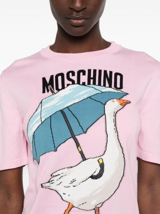 26FW 모스키노 스웨터 A0919 5511 1224 Pink - MOSCHINO