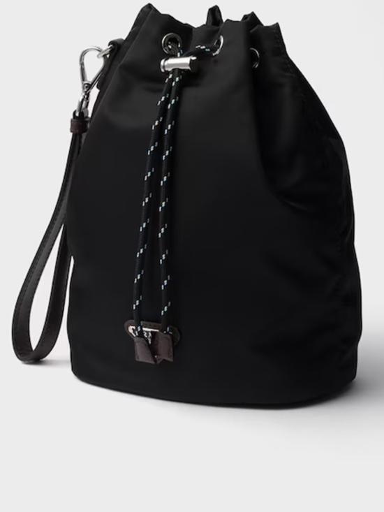  프라다 스피드락 리나일론 앤 레더 파우치 2NE067 2HE1 Black - PRADA