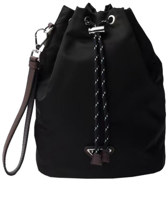  프라다 스피드락 리나일론 앤 레더 파우치 2NE067 2HE1 Black
