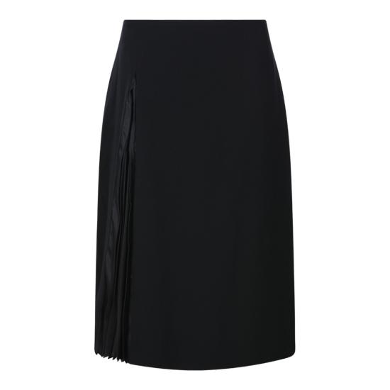 26FW 질샌더 미디 스커트 J02MA0402J40356001 Black