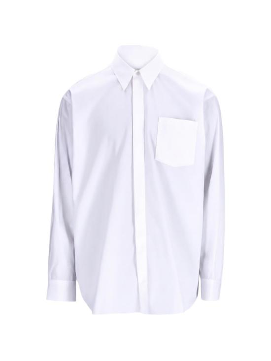 26FW 아미 긴팔 셔츠 USH867 CO0045100 Blanc - AMI