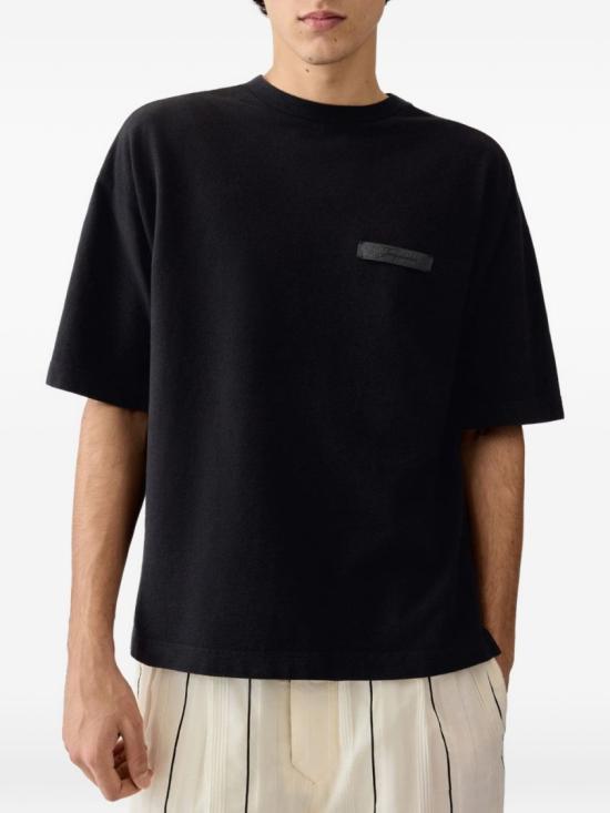 26FW 자크뮈스 반팔 티셔츠 TSU00345 AJ00327 970 Black - JACQUEMUS
