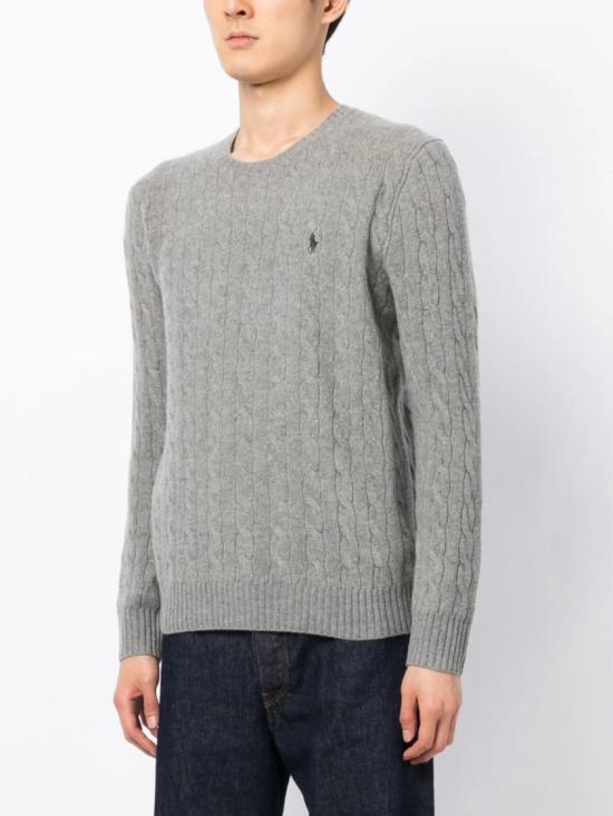  폴로 랄프로렌 케이블 니트 스웨터 710 876762 Grey - POLO RALPH LAUREN