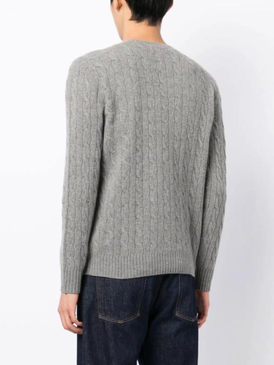  폴로 랄프로렌 케이블 니트 스웨터 710 876762 Grey - POLO RALPH LAUREN