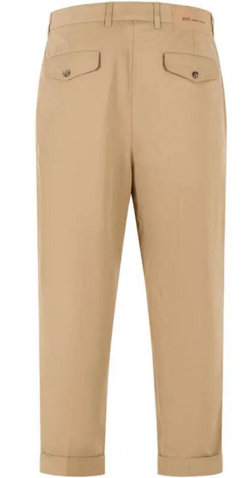 26FW 아미 코튼 캐롯 오버사이즈 트라우저 HTR121 CO0132A184 BEIGE - AMI