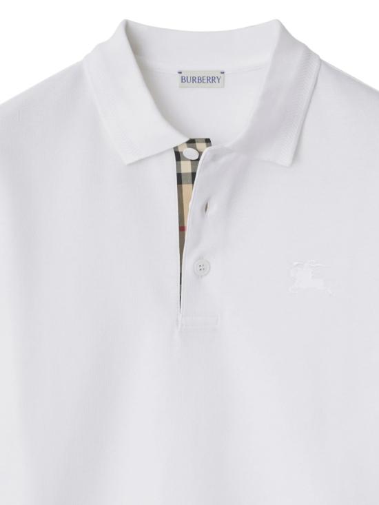 26FW 버버리 코튼 폴로셔츠 8126937 White - BURBERRY