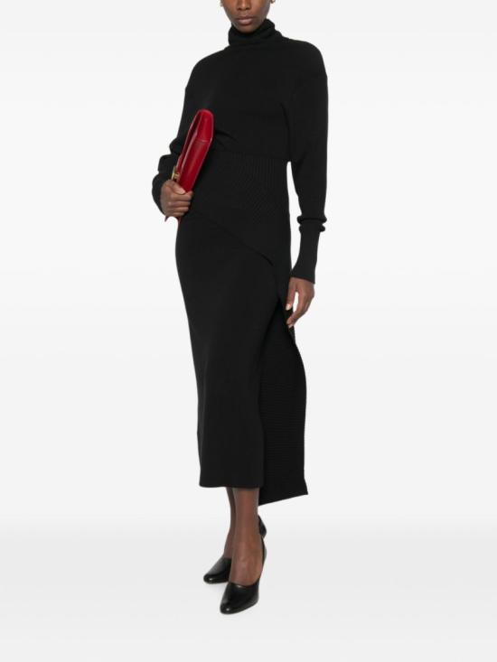 26FW 랑방 원피스 RW DR0040 K065 H25 10 Black - LANVIN