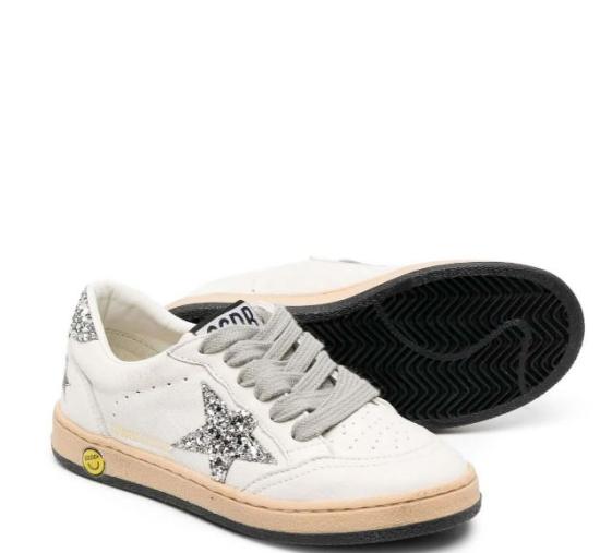 26FW [키즈] 골든구스 스니커즈 GYF00439 F00482680185 White silver - GOLDEN GOOSE