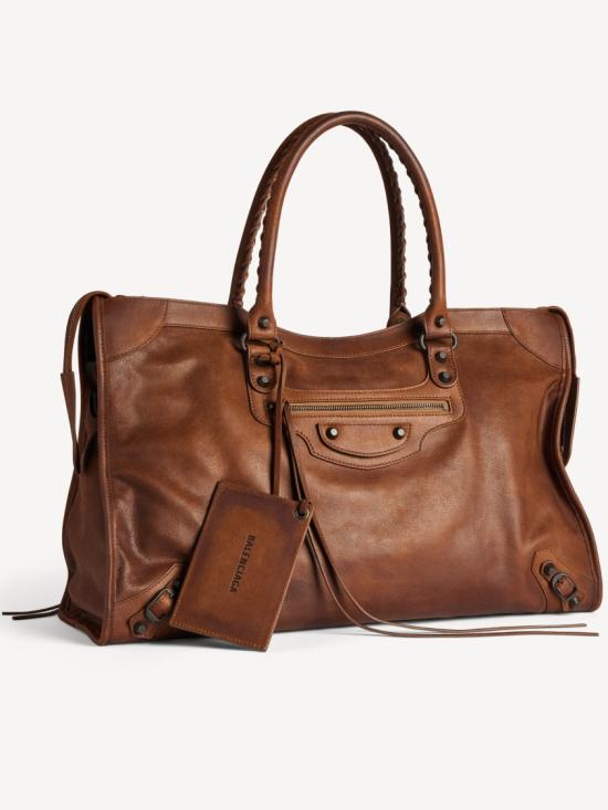 26FW 발렌시아가 토트백 865765 2ACML Brown - BALENCIAGA