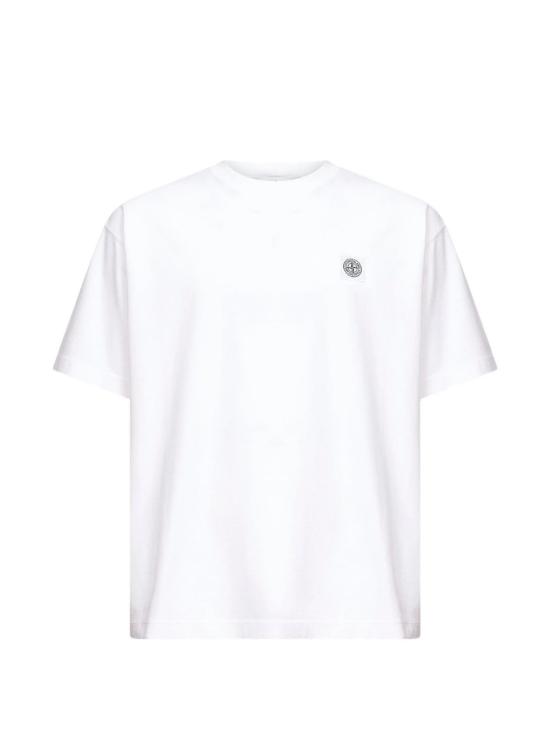 26FW 스톤 아일랜드 오가닉 코튼 패치 티셔츠 L2S152100030 S0500V0001 White - STONE ISLAND