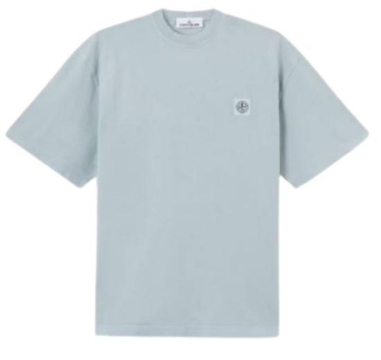 26FW 스톤 아일랜드 오가닉 코튼 패치 티셔츠 L2S152100030 S0500V0049 Ash grey