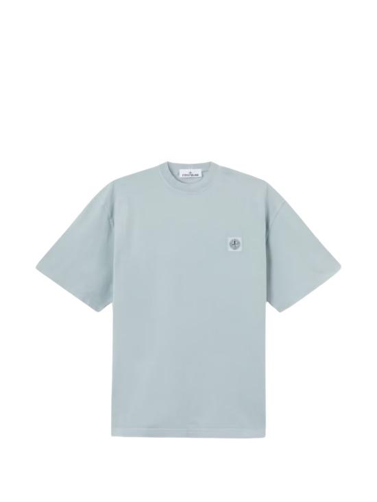 26FW 스톤 아일랜드 오가닉 코튼 패치 티셔츠 L2S152100030 S0500V0049 Ash grey - STONE ISLAND