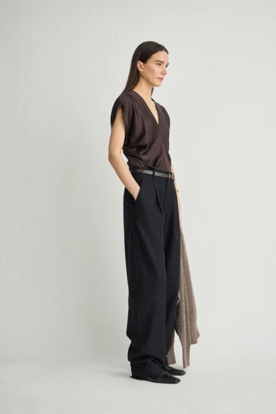  어피스 어파트 블라우스 1588SCD BLACK - APIECE APART