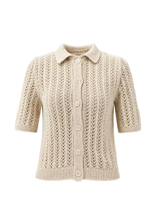 26SS 일레븐티 폴로 티셔츠 M81MAGM05 MAG0K03600 IVORY - ELEVENTY