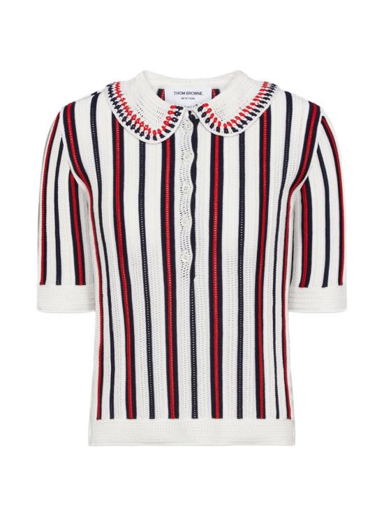 26SS 톰브라운 폴로 티셔츠 FKP136E Y3021100 White