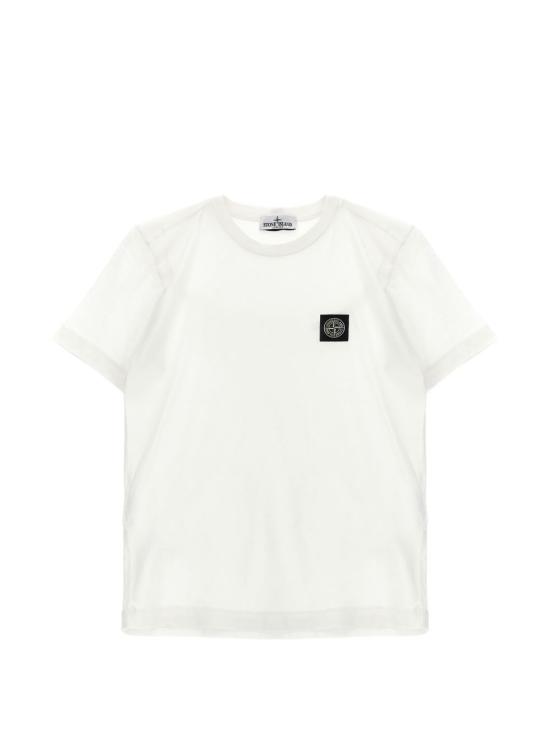 26FW [키즈] 스톤 아일랜드 티셔츠 L2S162100003 S0047V0001 WHITE - STONE ISLAND