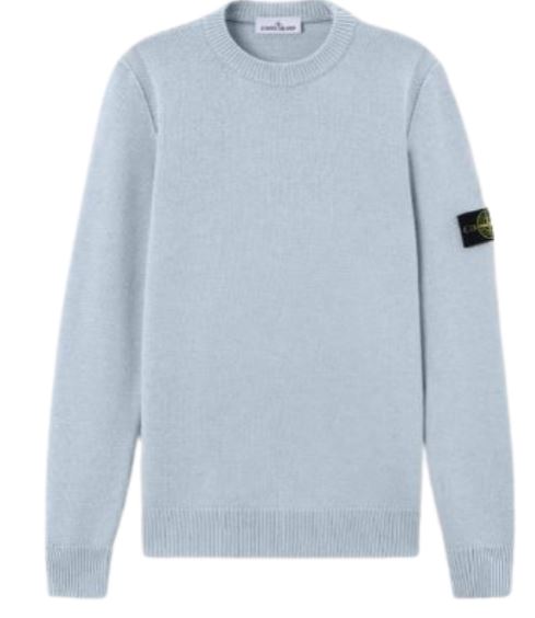 26FW 스톤 아일랜드 램스울 립드 트림 레귤러 핏 크루넥 점퍼 L2S155100072 S00A3V0049 ASH GREY