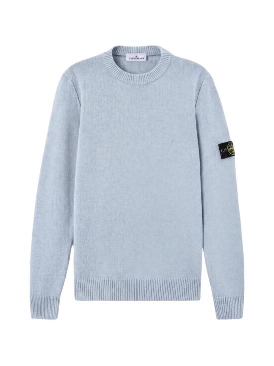 26FW 스톤 아일랜드 램스울 립드 트림 레귤러 핏 크루넥 점퍼 L2S155100072 S00A3V0049 ASH GREY - STONE ISLAND