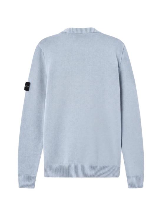 26FW 스톤 아일랜드 램스울 립드 트림 레귤러 핏 크루넥 점퍼 L2S155100072 S00A3V0049 ASH GREY - STONE ISLAND