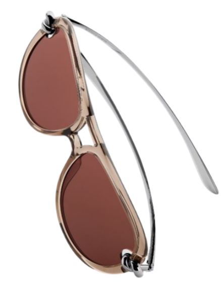 26FW 보테가베네타 선글라스 841235 VBL802042 Brown silver - BOTTEGA VENETA