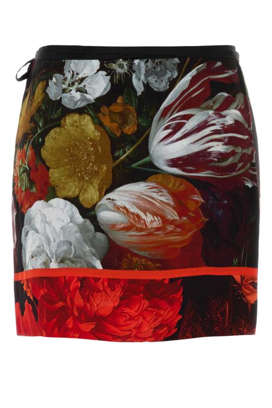 26FW 드리스 반 노튼 스커트 2620106004049 975 Floral - DRIES VAN NOTEN