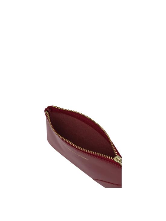 26FW 꼼데가르송 클래식 레더 라인 파우치 SA8100RED RED - COMME DES GARCONS
