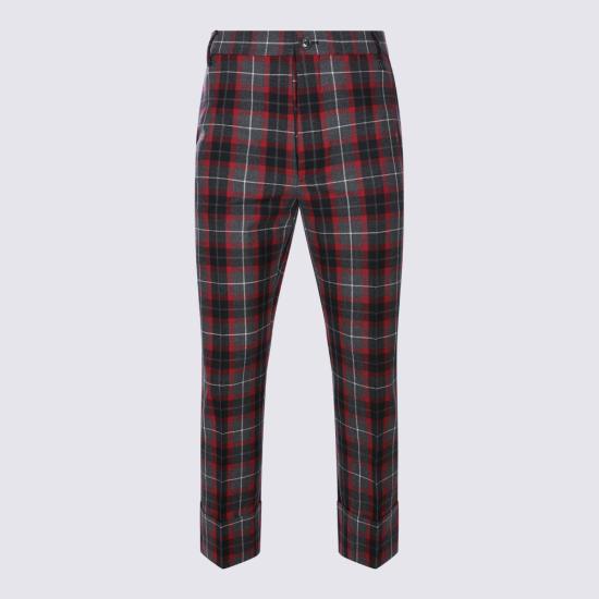 26FW 비비안웨스트우드 스트레이트 팬츠 2F01002K W01NGP210 CHARCOAL RED
