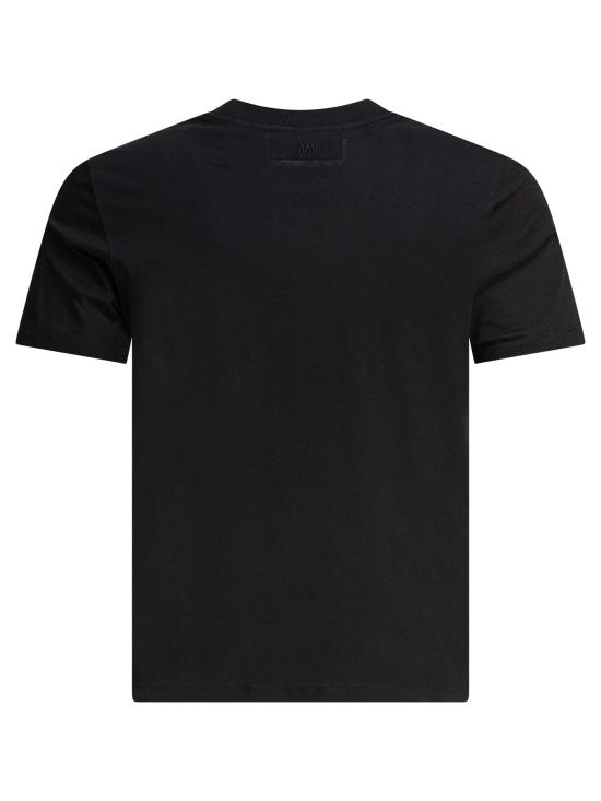 26FW 아미 스몰 하트 로고 티셔츠 BFUTS035 724001 Black - AMI