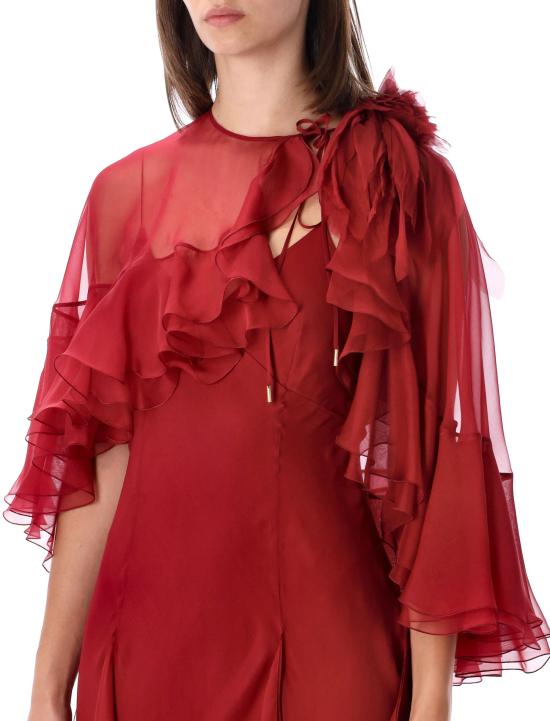26FW 알베르타 페레티 미디 원피스 262U04146615 0142 Rosso - ALBERTA FERRETTI