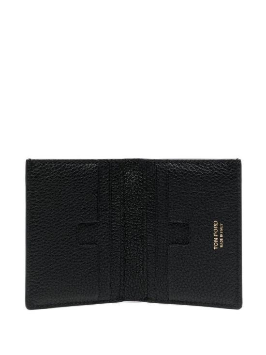 26FW 톰포드 그레인 레더 폴딩 카드 홀더 Y0279LCL158G NAA BLACK - TOMFORD