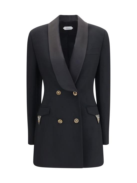 26FW 베르사체 수트 자켓 10265681A18305 1B000 BLACK