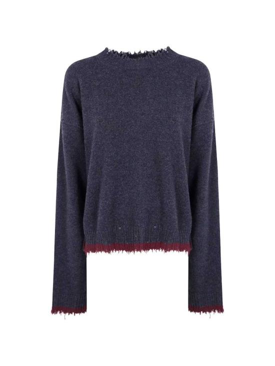 26FW 우마 왕 스웨터 UK7152 UW894 DARK GREY RED