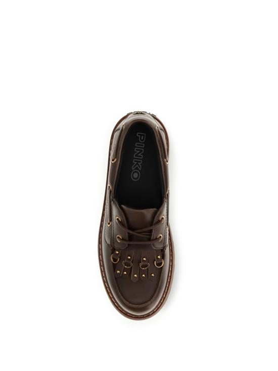 26FW 핑코 로퍼 SD0561P056 L72 BROWN - PINKO