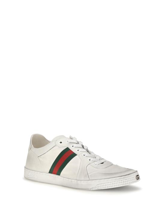 26FW 구찌 스트레치 로우 탑 스니커즈 864140AAGFF 9099 WHITE - GUCCI