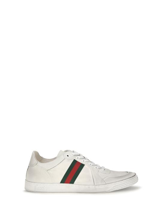 26FW 구찌 스트레치 로우 탑 스니커즈 864140AAGFF 9099 WHITE
