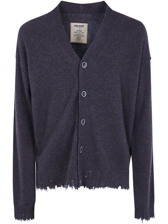 26FW 우마 왕 가디건 UK7557 WS UW890 DARK GREY