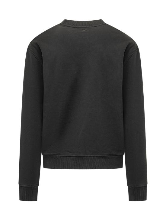 26FW 아미 ADC 크루넥 스웨트 셔츠 HSW763730 045 BLACK WHITE NATURAL - AMI