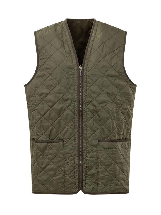 26FW 바버 폴라퀼트 지퍼인 라이너 MLI0002MLI OL91 OLIVE