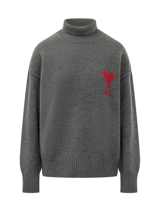 26FW 아미 ADC 터틀넥 스웨터 UKS839018 084 GRIS CHINE