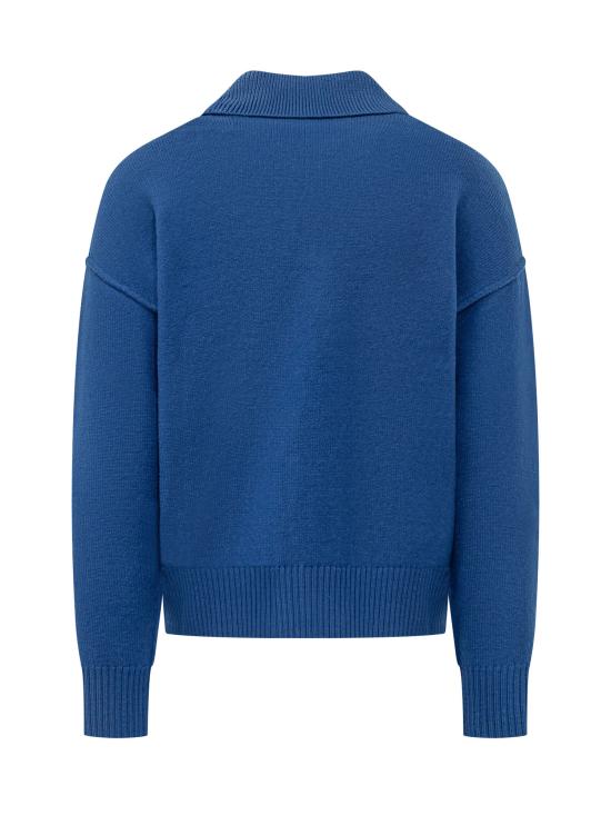 26FW 아미 폴로 티셔츠 UPL409018 A271 ROYAL BLUE BLACK - AMI