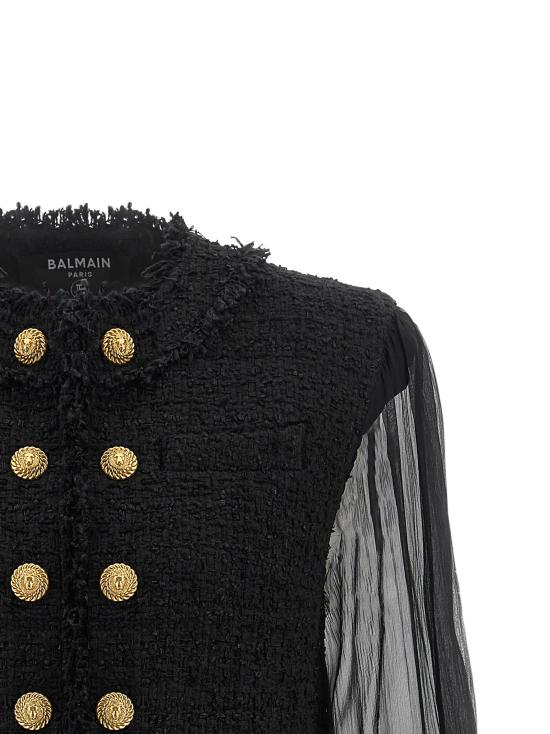 26FW 발망 수트 세트 HF1SK911MI74EAP Black - BALMAIN