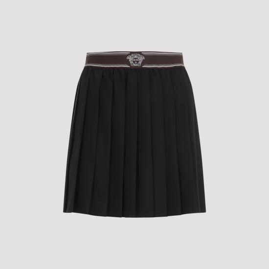 26FW 베르사체 숏 스커트 1025881 1A17669 1B000 NERO - VERSACE
