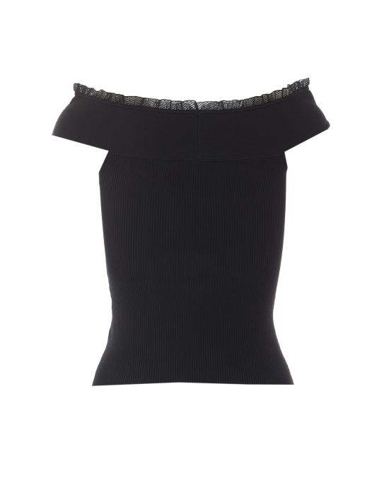 26FW 엘리자베타프랜치 민소매 티셔츠 TK07B66E2 110 Black - ELISABETTA FRANCHI