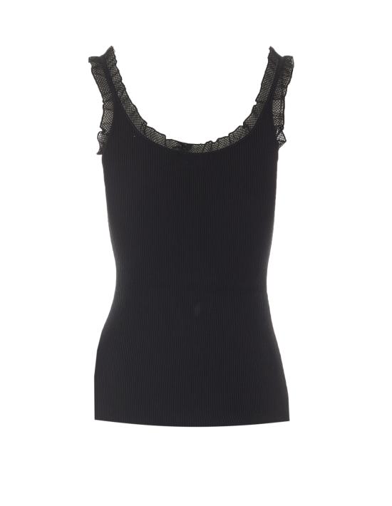 26FW 엘리자베타프랜치 민소매 티셔츠 TK06B66E2 110 Black - ELISABETTA FRANCHI