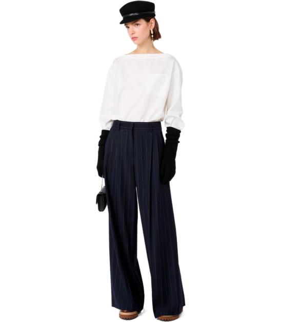 26FW 위켄드막스마라 수트 팬츠 2625136102600 001 38 Blue - WEEKEND MAX MARA