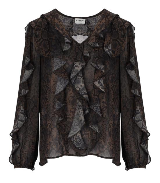 26FW 마렐라 블라우스 2623116114200 003 40 Brown