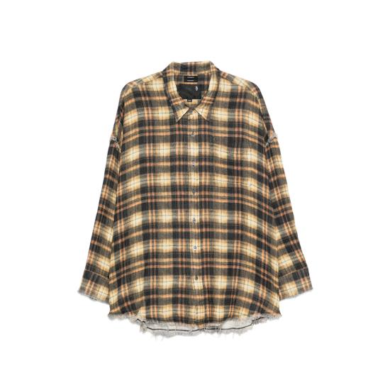 26FW 알13 긴팔 셔츠 R13WR075 R918B BROWN NEUTRALS BLACK