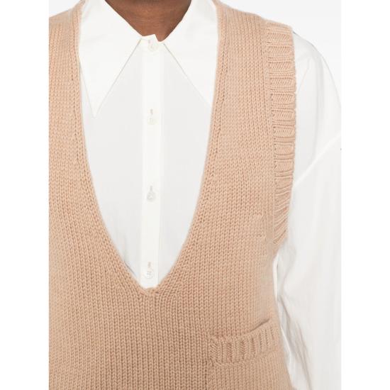 26FW 라몬스 민소매 티셔츠 LMRS07KNT3303 CAMEL NEUTRALS - LAMRONS