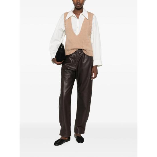 26FW 라몬스 민소매 티셔츠 LMRS07KNT3303 CAMEL NEUTRALS - LAMRONS